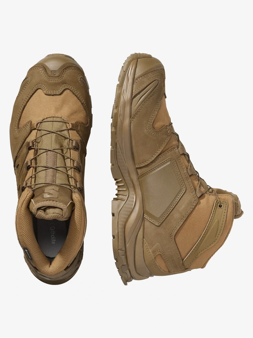 Salomon Men's Tactical Mid-Cut Boot in Tan XA FORCES MID GORE-TE